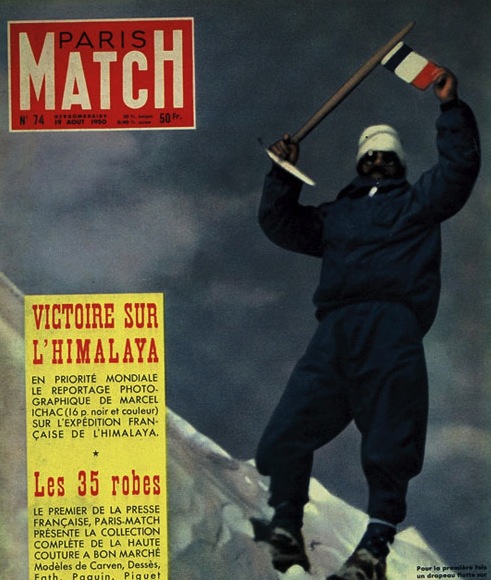 Maurice Herzog en la portada de Paris Match